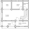Дом-дача с мансардой - план 1 этажа