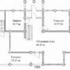 дом двухэтажный незабудка - план 1 этажа